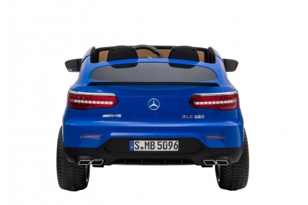 Masinuta electrica 4x4 Premier Mercedes GLC 63S Maxi, 12V, roti cauciuc EVA, scaun piele ecologica, albastru [4]