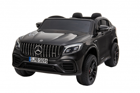 Masinute electrice - Masinuta electrica 4x4 Premier Mercedes GLC 63S Maxi, 12V, roti cauciuc EVA, scaun piele ecologica, negru