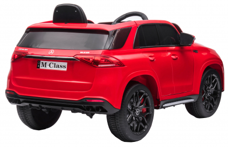 Masinuta electrica 4x4 Premier Mercedes M-Class, 12V, roti cauciuc EVA, scaun piele ecologica, rosu [6]