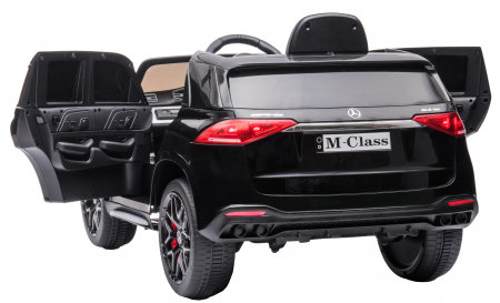 Masinuta electrica 4x4 Premier Mercedes M-Class, 12V, roti cauciuc EVA, scaun piele ecologica, negru [10]