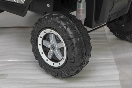 Masinuta electrica 4x4 Premier Mercedes Unimog, 12V, roti cauciuc EVA, scaun piele ecologica, alb [6]