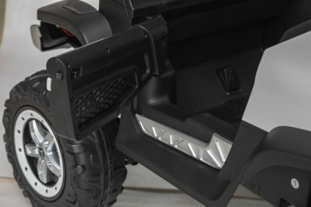 Masinuta electrica 4x4 Premier Mercedes Unimog, 12V, roti cauciuc EVA, scaun piele ecologica, alb [8]