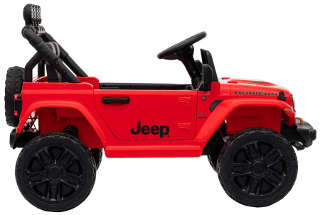 Masinuta electrica 4x4 Premier Mini Jeep Wrangler Rubicon, 12V, roti cauciuc EVA, scaun piele ecologica, 101x59x65 cm, rosu [9]