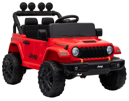 Masinuta electrica 4x4 Premier Mini Jeep Wrangler Rubicon, 12V, roti cauciuc EVA, scaun piele ecologica, 101x59x65 cm, rosu [10]