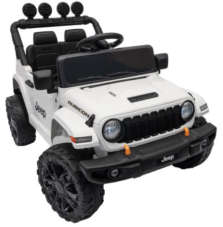 Masinuta electrica 4x4 Premier Mini Jeep Wrangler Rubicon, 12V, roti cauciuc EVA, scaun piele ecologica, 101x59x65 cm, alb [17]