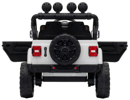 Masinuta electrica 4x4 Premier Mini Jeep Wrangler Rubicon, 12V, roti cauciuc EVA, scaun piele ecologica, 101x59x65 cm, alb [14]