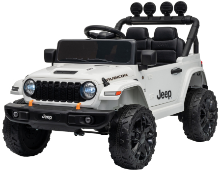 Masinuta electrica 4x4 Premier Mini Jeep Wrangler Rubicon, 12V, roti cauciuc EVA, scaun piele ecologica, 101x59x65 cm, alb [19]
