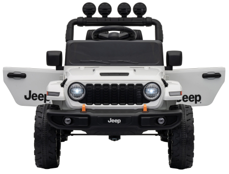 Masinuta electrica 4x4 Premier Mini Jeep Wrangler Rubicon, 12V, roti cauciuc EVA, scaun piele ecologica, 101x59x65 cm, alb [12]