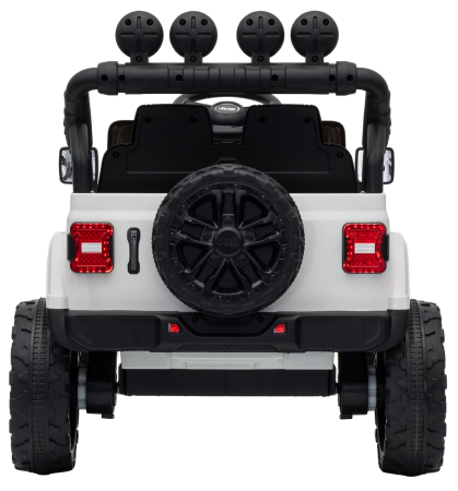 Masinuta electrica 4x4 Premier Mini Jeep Wrangler Rubicon, 12V, roti cauciuc EVA, scaun piele ecologica, 101x59x65 cm, alb [7]