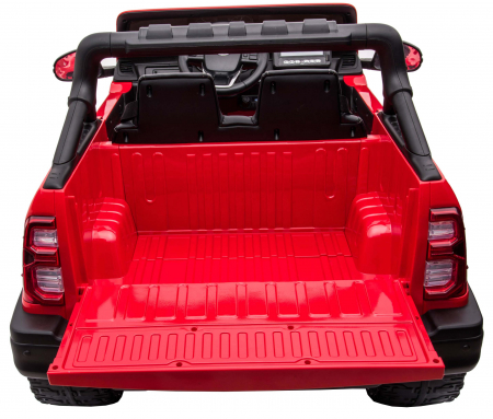 Masinuta electrica SUV Premier Toyota Hilux, 12V, 4x4, roti cauciuc EVA, scaun piele ecologica, rosu [14]