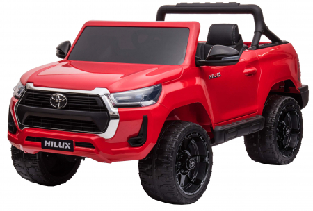 Masinuta electrica SUV Premier Toyota Hilux, 12V, 4x4, roti cauciuc EVA, scaun piele ecologica, rosu [2]
