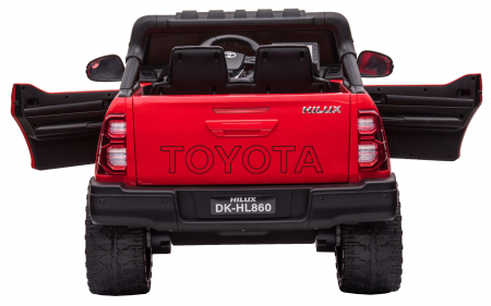 Masinuta electrica SUV Premier Toyota Hilux, 12V, 4x4, roti cauciuc EVA, scaun piele ecologica, rosu [10]