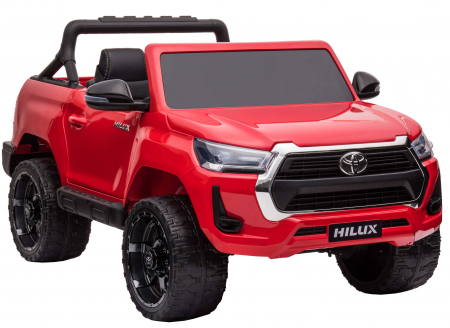 Masinuta electrica SUV Premier Toyota Hilux, 12V, 4x4, roti cauciuc EVA, scaun piele ecologica, rosu [6]