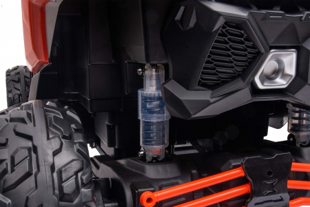 Masinuta UTV electric Premier 4x4 Can-Am Maverick Power RC, 2 locuri, 2 baterii 24V, roti cauciuc EVA, scaun piele ecologica, portocaliu [15]