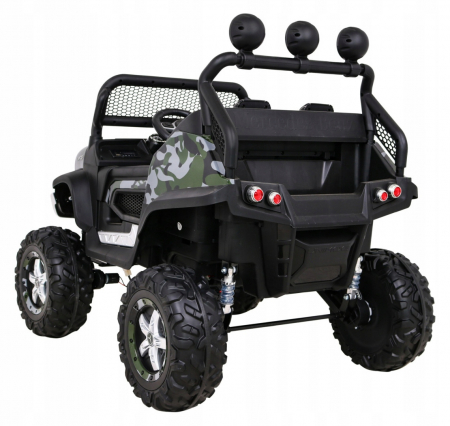 Masinuta electrica 4x4 Premier Mini Mercedes Unimog, 12V, roti cauciuc EVA, scaun piele ecologica, camuflaj [4]