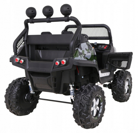 Masinuta electrica 4x4 Premier Mini Mercedes Unimog, 12V, roti cauciuc EVA, scaun piele ecologica, camuflaj [7]