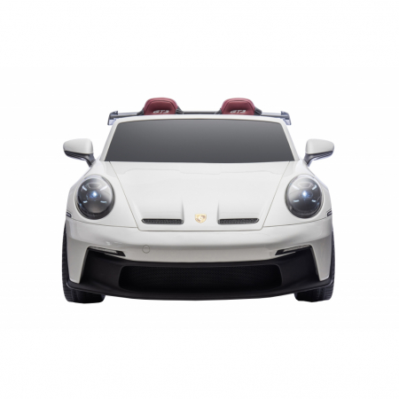 Masinuta electrica 4x4 Premier Porsche 911 GT3, 12V, 2 copii, roti cauciuc EVA, scaun piele ecologica, alb [4]