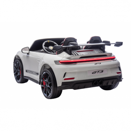 Masinuta electrica 4x4 Premier Porsche 911 GT3, 12V, 2 copii, roti cauciuc EVA, scaun piele ecologica, alb [5]