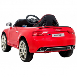 Masinuta electrica Premier Audi RS5, 12V, roti cauciuc EVA, scaun piele ecologica, rosie [2]