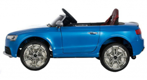 Masinuta electrica Premier Audi RS5, 12V, roti cauciuc EVA, scaun piele ecologica, albastra [3]
