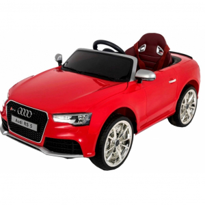 Masinuta electrica Premier Audi RS5, 12V, roti cauciuc EVA, scaun piele ecologica, rosie [5]