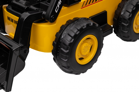 Masinuta electrica buldozer Premier New Holland, 4x4, 12V, galben [46]