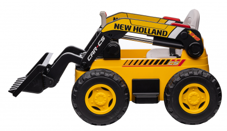 Masinuta electrica buldozer Premier New Holland, 4x4, 12V, galben [27]