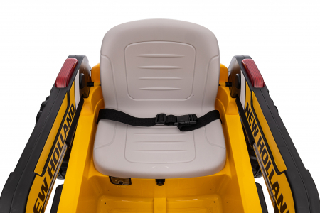 Masinuta electrica buldozer Premier New Holland, 4x4, 12V, galben [50]