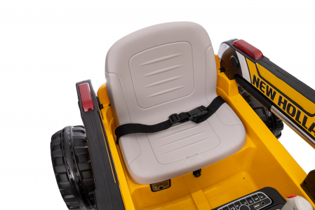 Masinuta electrica buldozer Premier New Holland, 4x4, 12V, galben [52]
