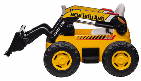 Masinuta electrica buldozer Premier New Holland, 4x4, 12V, galben [31]
