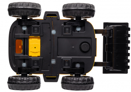 Masinuta electrica buldozer Premier New Holland, 4x4, 12V, galben [61]