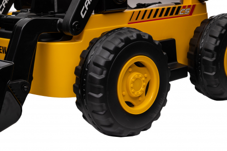 Masinuta electrica buldozer Premier New Holland, 4x4, 12V, galben [47]