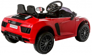 Masinuta electrica Premier Audi R8 Spyder, 12V, roti cauciuc EVA, scaun piele ecologica, rosie [3]