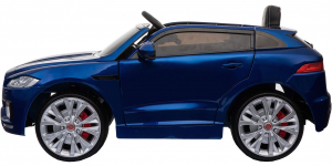 Masinuta electrica Premier Jaguar F-Pace, 12V, roti cauciuc EVA, scaun piele ecologica, albastra [10]