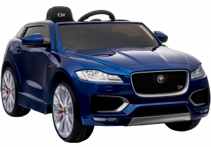 Masinuta electrica Premier Jaguar F-Pace, 12V, roti cauciuc EVA, scaun piele ecologica, albastra [6]