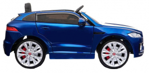 Masinuta electrica Premier Jaguar F-Pace, 12V, roti cauciuc EVA, scaun piele ecologica, albastra [1]