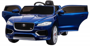 Masinuta electrica Premier Jaguar F-Pace, 12V, roti cauciuc EVA, scaun piele ecologica, albastra [7]