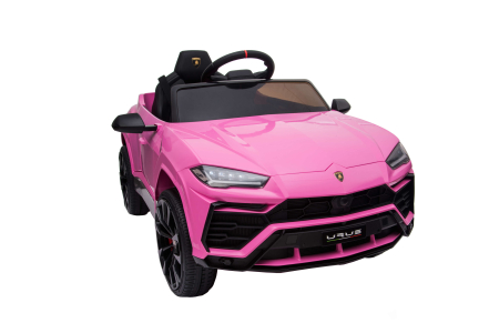 Masinuta electrica Lamborghini Urus, 12V, roti cauciuc EVA, scaun piele ecologica, roz [11]