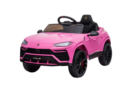 Masinuta electrica Lamborghini Urus, 12V, roti cauciuc EVA, scaun piele ecologica, roz
