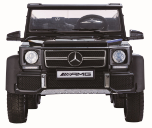 Masinuta electrica Mercedes G63 Duet 6x6, 12V, 6 roti cauciuc EVA, 6 motoare, 2 locuri, scaun piele ecologica, negru [2]