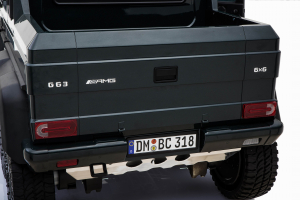 Masinuta electrica Mercedes G63 Solo, 2 baterii 12V, 6 roti cauciuc EVA, 4x4, 1 loc, 4 motoare, negru [29]