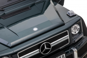 Masinuta electrica Mercedes G63 Solo, 2 baterii 12V, 6 roti cauciuc EVA, 4x4, 1 loc, 4 motoare, negru [20]