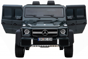 Masinuta electrica Mercedes G63 Solo, 2 baterii 12V, 6 roti cauciuc EVA, 4x4, 1 loc, 4 motoare, negru [11]