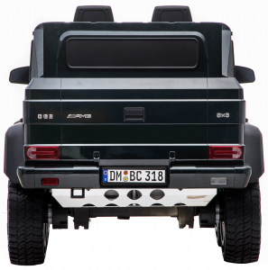 Masinuta electrica Mercedes G63 Solo, 2 baterii 12V, 6 roti cauciuc EVA, 4x4, 1 loc, 4 motoare, negru [7]