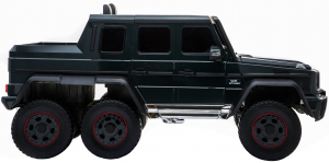 Masinuta electrica Mercedes G63 Solo, 2 baterii 12V, 6 roti cauciuc EVA, 4x4, 1 loc, 4 motoare, negru [9]