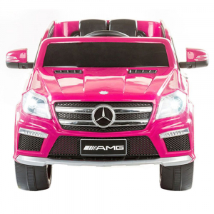 Masinuta electrica Premier Mercedes GL63, 12V, roti cauciuc EVA, scaun piele ecologica, roz [2]