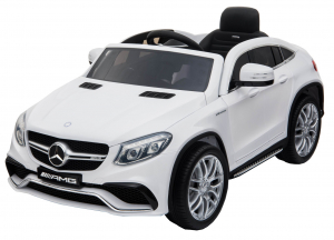 Masinuta electrica Premier Mercedes GLE 63 Coupe, 12V, roti cauciuc EVA, scaun piele ecologica, alba [3]