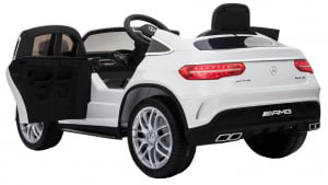 Masinuta electrica Premier Mercedes GLE 63 Coupe, 12V, roti cauciuc EVA, scaun piele ecologica, alba [2]