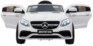 Masinuta electrica Premier Mercedes GLE 63 Coupe, 12V, roti cauciuc EVA, scaun piele ecologica, alba [1]