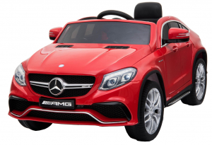 Masinute electrice - Masinuta electrica Premier Mercedes GLE 63 Coupe, 12V, roti cauciuc EVA, scaun piele ecologica, rosie